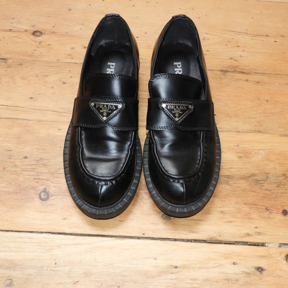 Black Leather Loafers